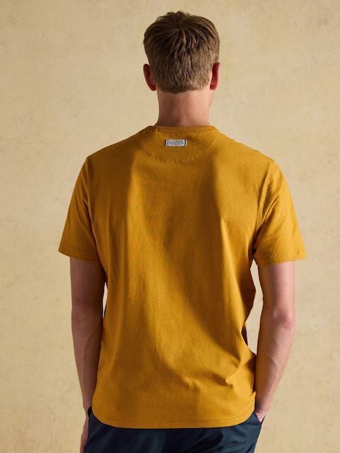 Joules Rugby Club Yellow Crew Neck Cotton T-Shirt