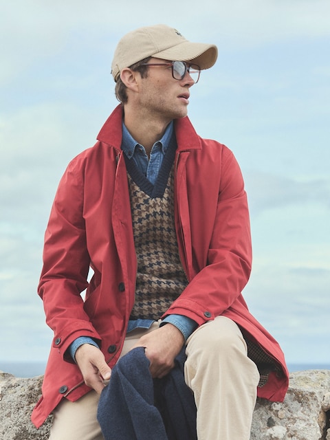 Joules Sandford Orange Waterproof Raincoat