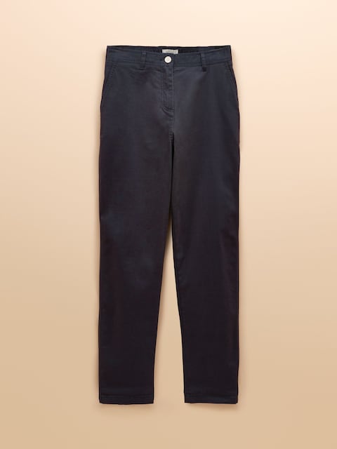 joules Slim Straight Navy Blue Chino Trousers