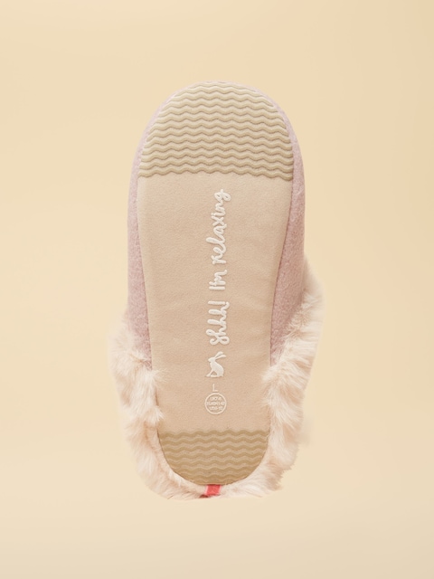 joules Slippet Luxe Pink Artwork Slipper