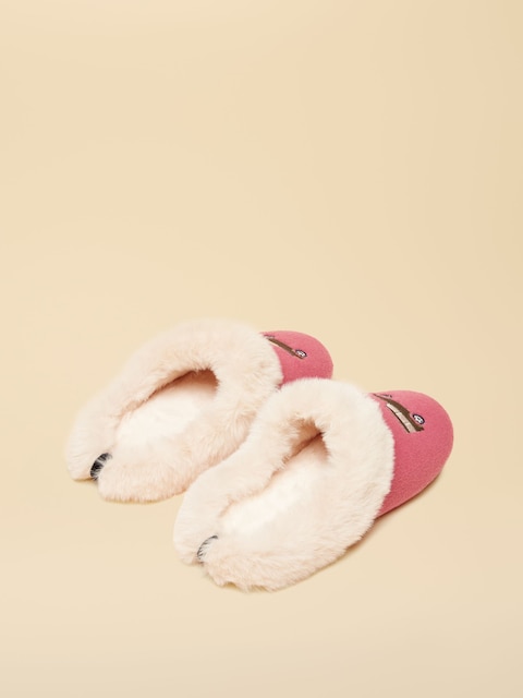 Joules Slippet Luxe Pink/Cream Artwork Slipper