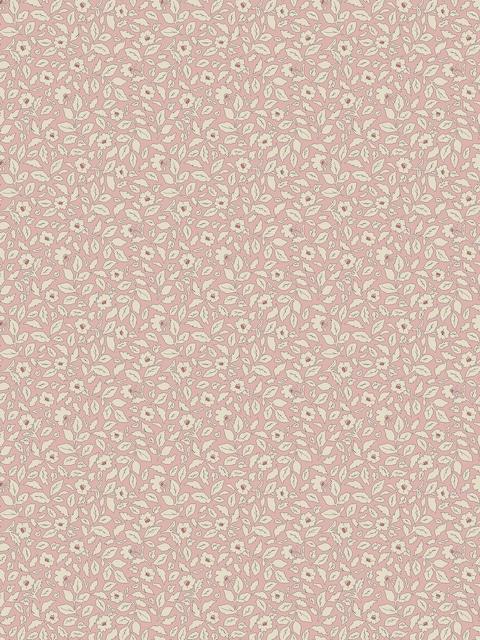 Joules Soft Pink Ditsy Floral Print 10M Wallpaper