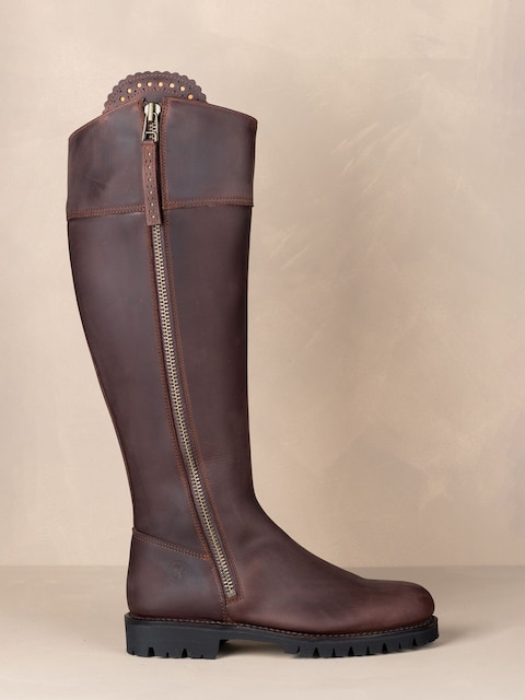Joules Spanish Boot Co Brown Wide Fit