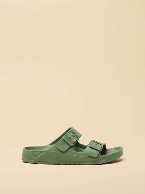 Joules Sunseeker Sage Green EVA Sliders