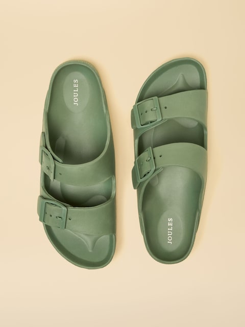 Joules Sunseeker Sage Green EVA Sliders