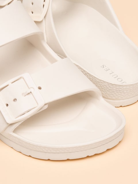 joules Sunseeker White EVA Sliders