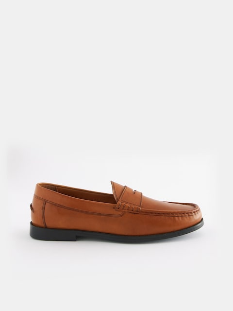 Joules Tan Brown Penny Loafers