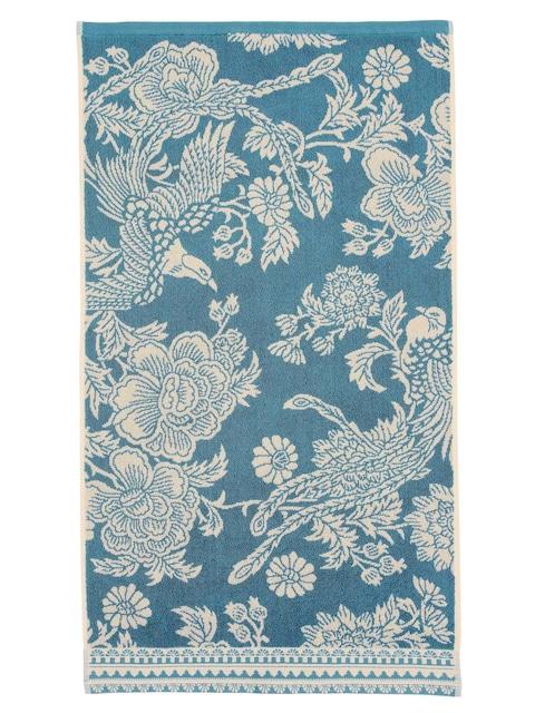 joules Teal Hidcote Birds Towel