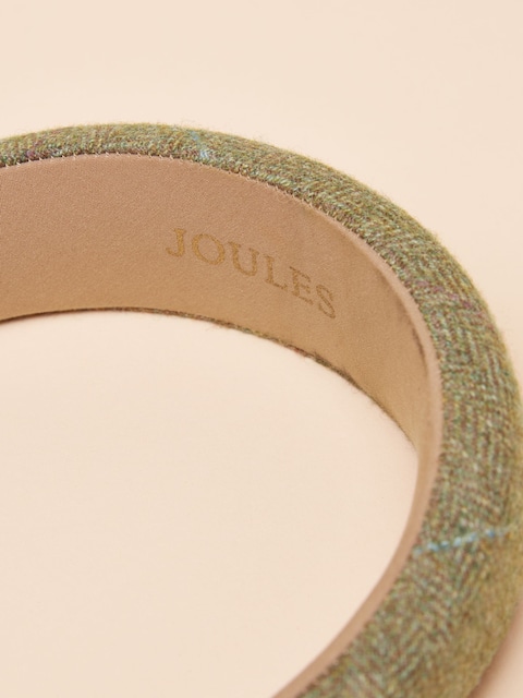 joules Tessie Green Tweed Headband
