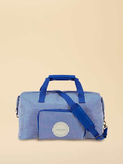 Joules Ticking Stripe Packaway Duffle