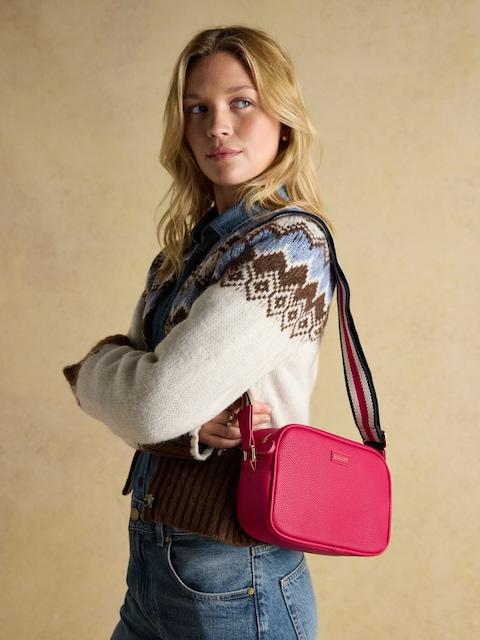 Joules Trent Pink Adjustable Cross Body Bag