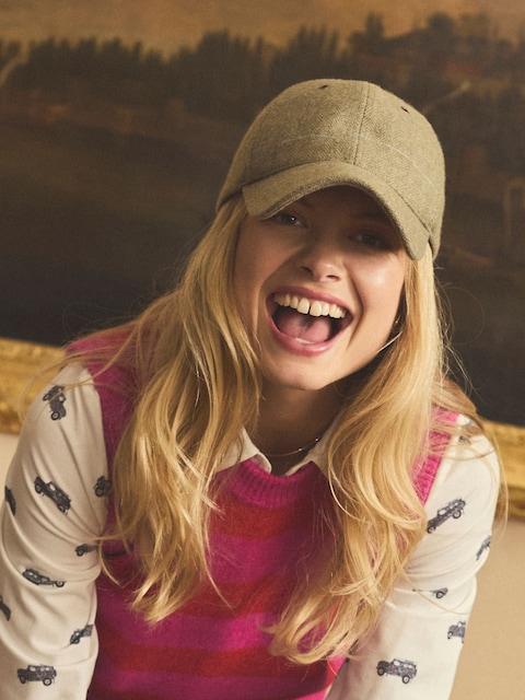 Joules Unisex Perry Green Tweed Baseball Cap