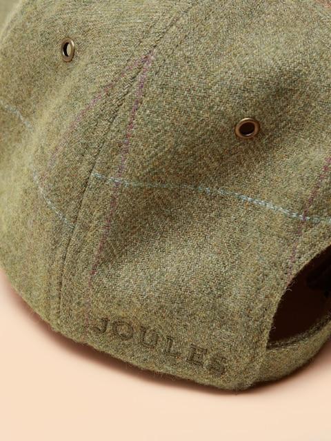 joules Unisex Perry Green Tweed Baseball Cap
