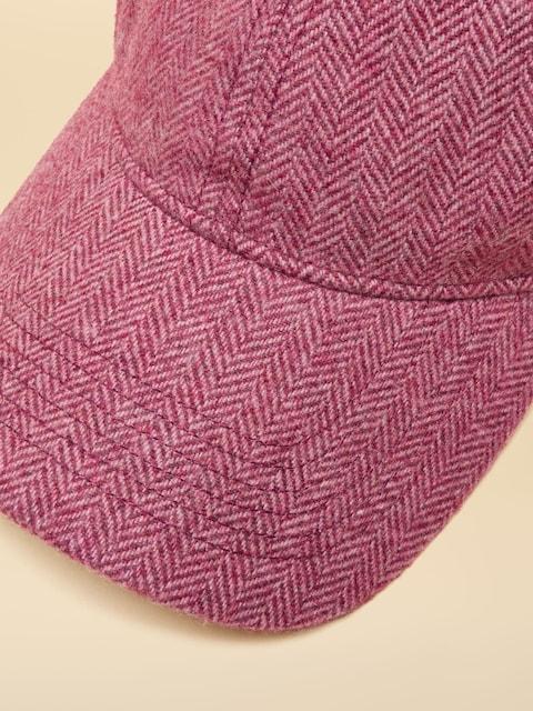 joules Unisex Perry Plum Purple Tweed Baseball Cap