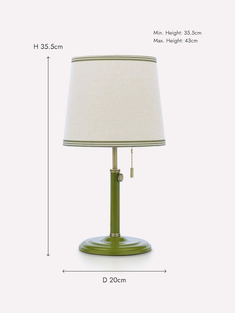 joules Upton Green Rise And Fall Table Lamp