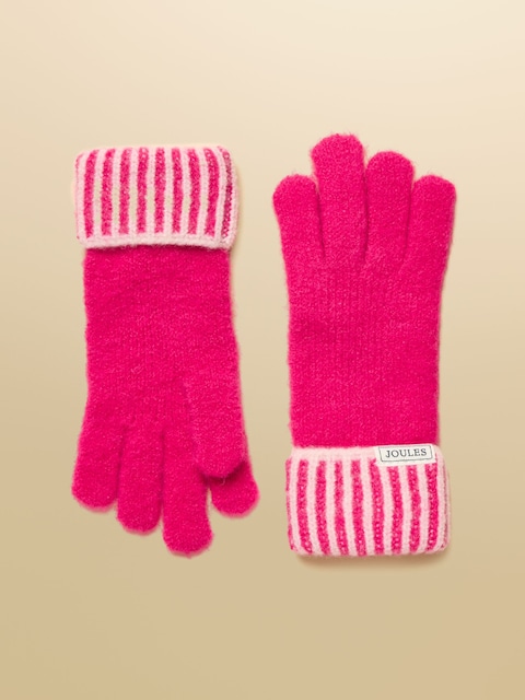 Joules Wanderer Bright Pink Gloves