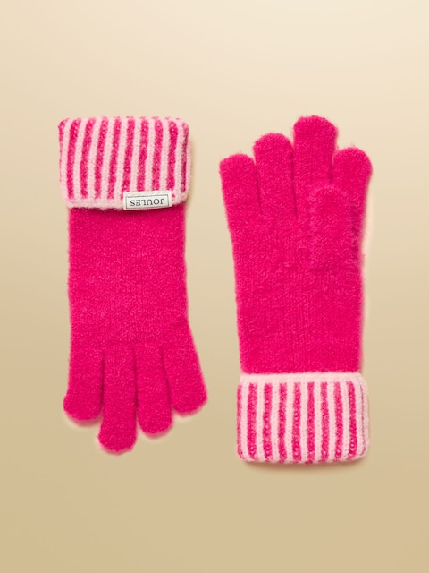 Joules Wanderer Bright Pink Gloves