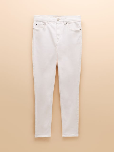 joules White Skinny Fit Mid Rise Jeans