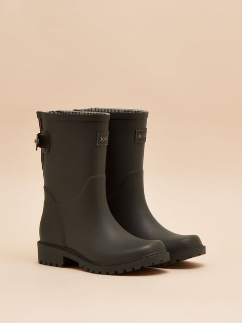 Joules Wistow Brown Adjustable Mid Calf Wellies