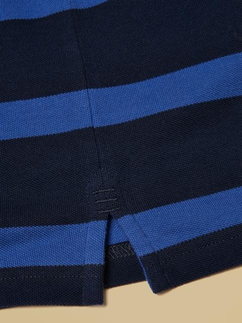 joules Woody Blue/Navy Cotton Pique Polo Shirt