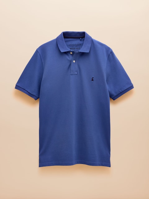 joules Woody Dark Blue Cotton Pique Polo Shirt