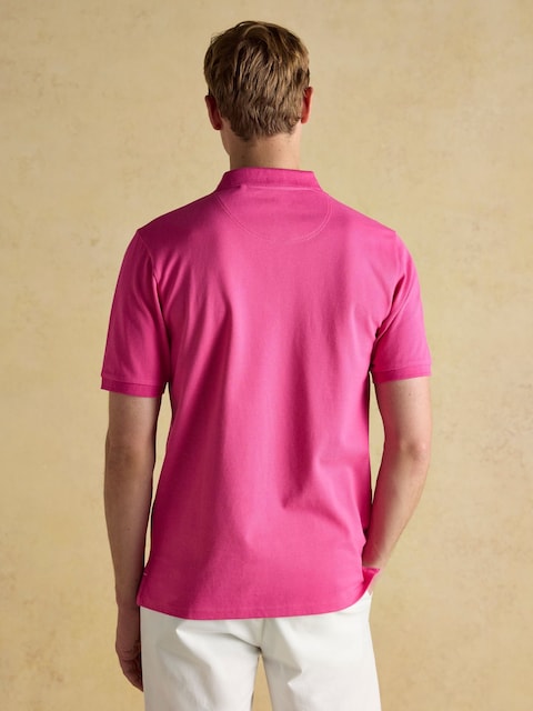 Joules Woody Deep Pink Cotton Pique Polo Shirt
