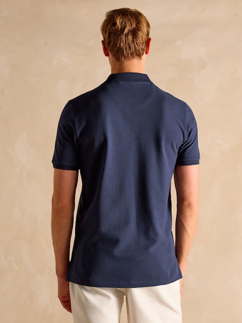 Joules Woody Navy Cotton Pique Polo Shirt