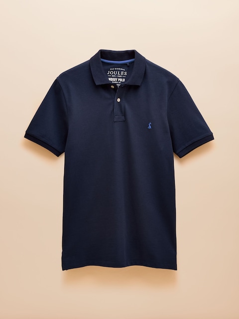 joules Woody Navy Cotton Pique Polo Shirt