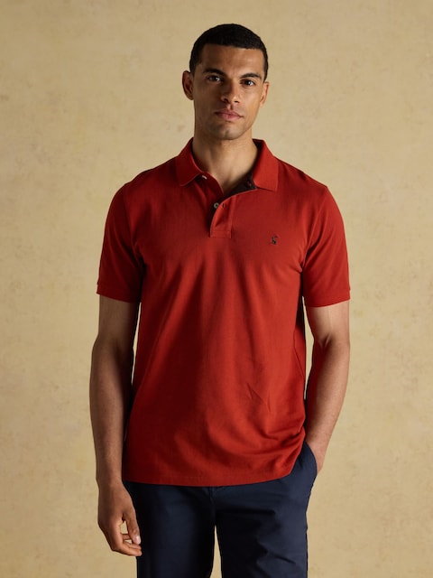 Joules Woody Orange Cotton Pique Polo Shirt