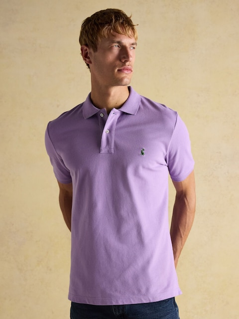 Joules Woody Purple Cotton Pique Polo Shirt