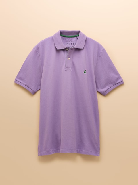 joules Woody Purple Cotton Pique Polo Shirt