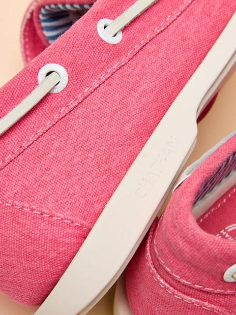 joules Joules X Chatham Bright Pink Jetty Deck Shoes