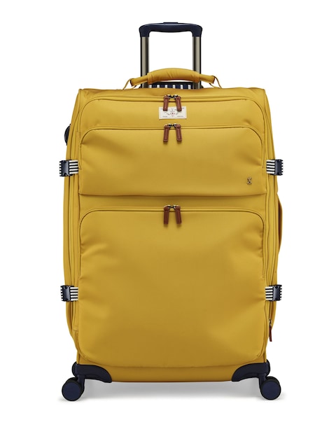 Joules Yellow Coast Large 4W Trolley Case