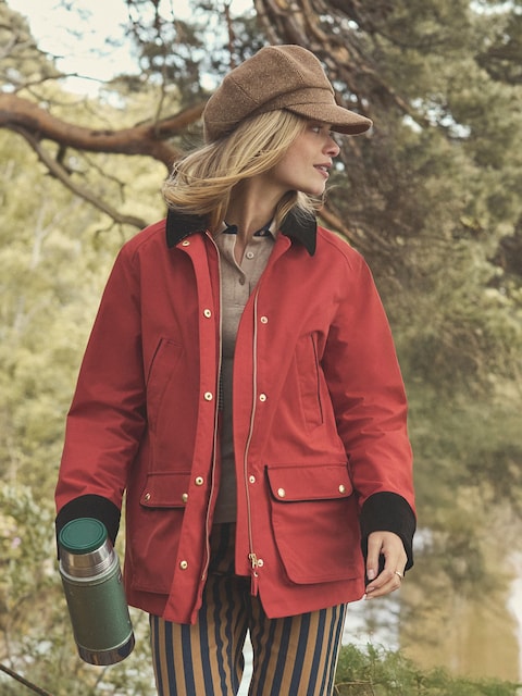 Joules Katherine Burnt Orange Waterproof Heritage Coat