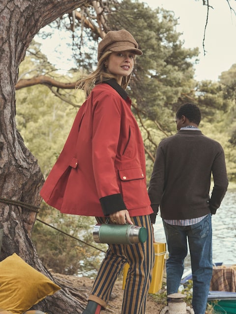 Joules Katherine Burnt Orange Waterproof Heritage Coat