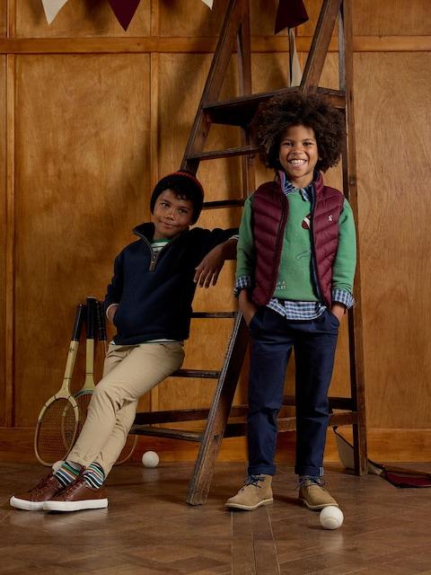 joules Kids' Crofton Gilet Port Showerproof Padded Gilet