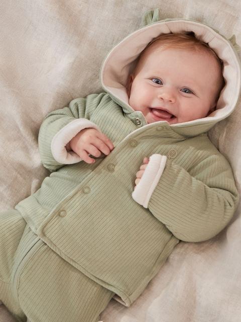 Joules MORI Green MORI Green Supersoft Reversible Cosy Zip-Up Jacket