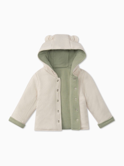 joules MORI Green MORI Green Supersoft Reversible Cosy Zip-Up Jacket
