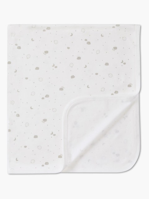 Joules MORI White MORI Supersoft Jersey Baby Blanket