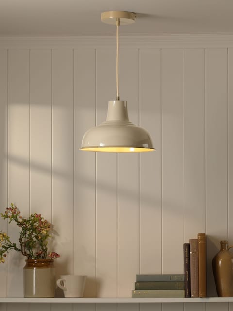 Joules Natural Hatfield Industrial Pendant Ceiling Light
