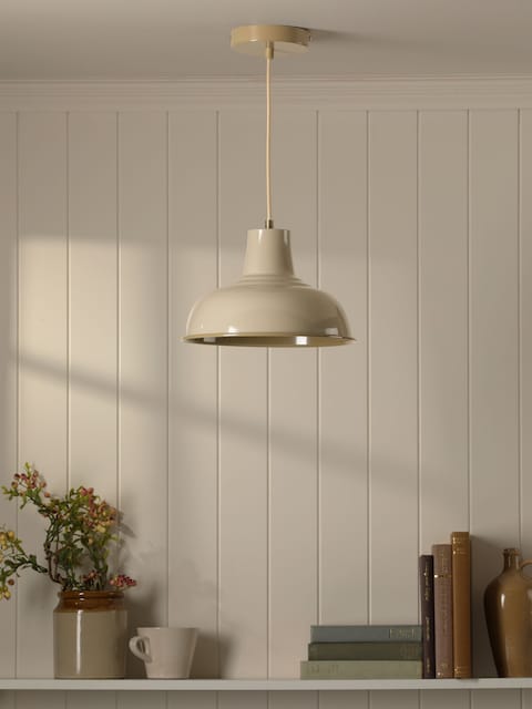 Joules Natural Hatfield Industrial Pendant Ceiling Light