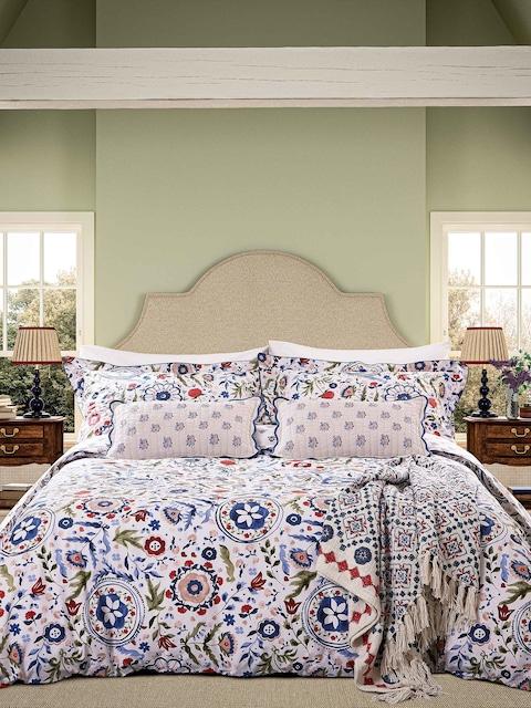 Joules Navy Multi Festival Flowers Duvet Cover And Pillowcase Set