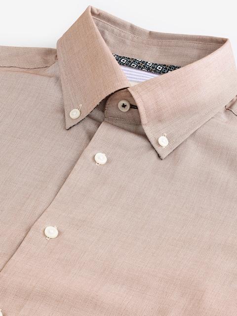 Joules Neutral Textured 100% Cotton Long Sleeve Shirt