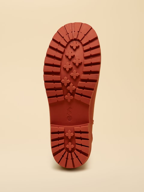 joules Oakfield Orange Short Neoprene Lined Wellies