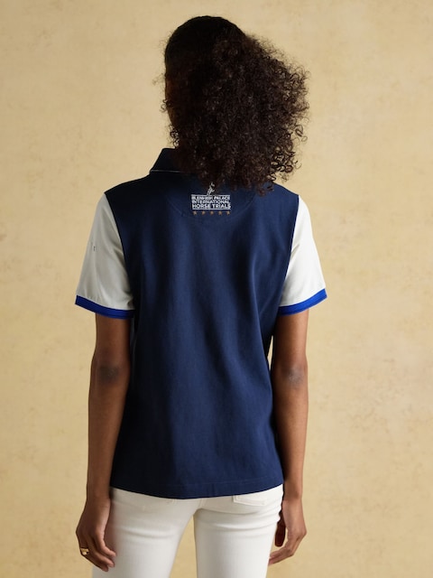 Joules Official Blenheim Navy European Championship Pique Polo Shirt