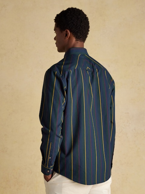 Joules Oxford Classic Fit Multi Stripe Long Sleeve Cotton Shirt