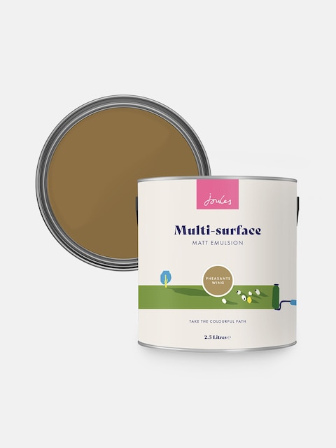 joules Pheasants Wing Brown Multi Surface Matt Emulsion