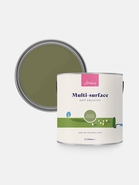 joules Picnic Blanket Green Multi Surface Matt Emulsion