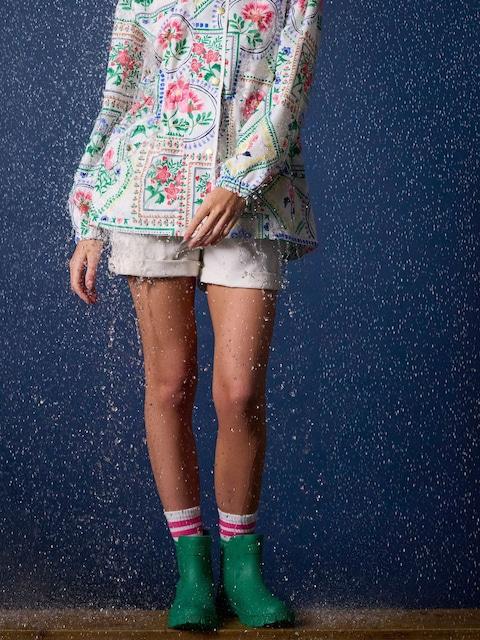 Joules Raindance Green Lightweight EVA Ankle Wellies