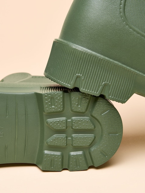 joules Raindance Khaki Green Lightweight EVA Ankle Wellies